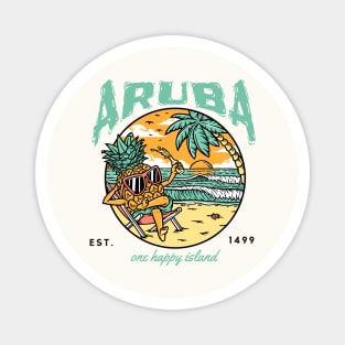 Aruba the happy island Magnet